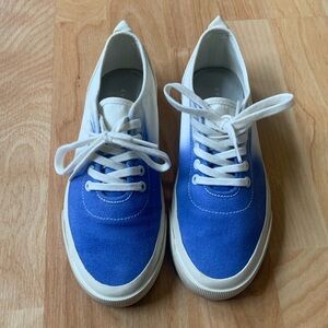 Everlane The Forever Sneaker Cerulean Blue Dip Dye size 6